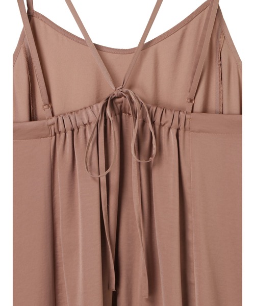 earth music&ecology（アースミュージックアンドエコロジー）の「サテンティアードワンピース ＊（ワンピース・レディース・ブラック/テラコッタ/グレイッシュベージュ・FREE）」の17枚目の写真