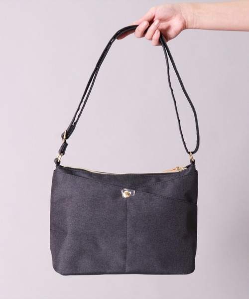 anello(アネロ)の「(LF)【anello】多収納 7ポケット ショルダーバッグ(ショルダーバッグ・レディース・ブラック/ベージュ/グレー/ピンク/ダークブルー・ONE SIZE)」の16枚目の写真