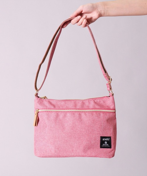 anello(アネロ)の「(LF)【anello】多収納 7ポケット ショルダーバッグ(ショルダーバッグ・レディース・ブラック/ベージュ/グレー/ピンク/ダークブルー・ONE SIZE)」の13枚目の写真