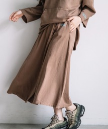 FRUIT OF THE LOOM（フルーツオブザルーム）の「ラップ風フレアスカート / 薄手 / ウエストゴム / らくちん / 着回し / セットアップ（スカート）」