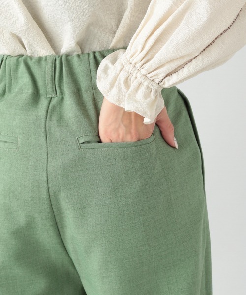 JEANASIS（ジーナシス）の「リネンライクハイウエストタックパンツ