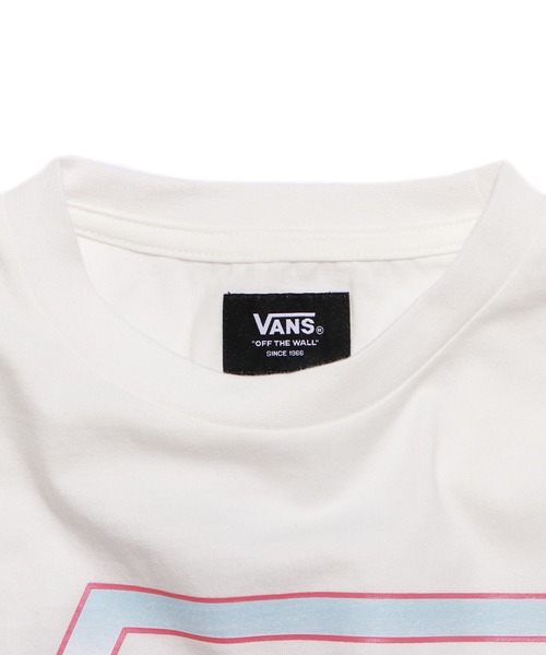 VANS(バンズ)の「VANS/ヴァンズ K GRADATION LOGO BOYS S/S tee 半袖Tシャツ(Tシャツ/カットソー・キッズ・ピンク/ホワイト・120/140/100)」の3枚目の写真
