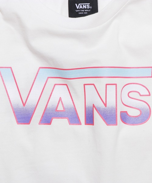 VANS(バンズ)の「VANS/ヴァンズ K GRADATION LOGO BOYS S/S tee 半袖Tシャツ(Tシャツ/カットソー・キッズ・ピンク/ホワイト・120/140/100)」の5枚目の写真
