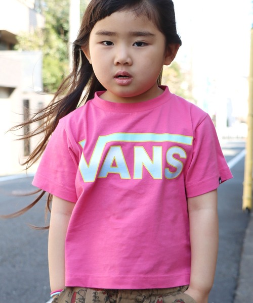 VANS(バンズ)の「VANS/ヴァンズ K GRADATION LOGO BOYS S/S tee 半袖Tシャツ(Tシャツ/カットソー・キッズ・ピンク/ホワイト・120/140/100)」の10枚目の写真