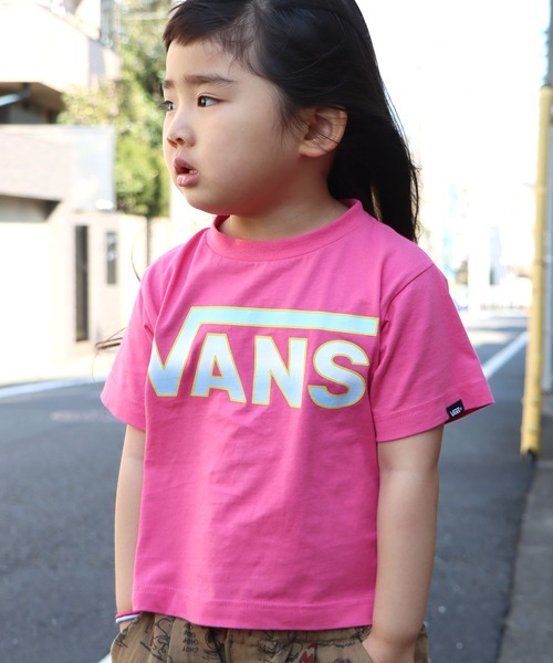 VANS(バンズ)の「VANS/ヴァンズ K GRADATION LOGO BOYS S/S tee 半袖Tシャツ(Tシャツ/カットソー・キッズ・ピンク/ホワイト・120/140/100)」の11枚目の写真