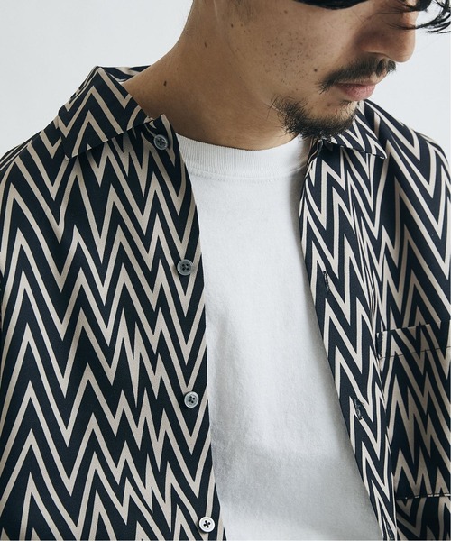 JOURNAL STANDARD（ジャーナルスタンダード）の「【21SS】【GEOM PATTERN / ジオメパターン】ショートスリーブ 柄シャツ（シャツ/ブラウス・メンズ・ネイビー/オレンジ/ブラック系その他/ブラウン/ブラック/ベージュ・LARGE/MEDIUM/SMALL）」の11枚目の写真