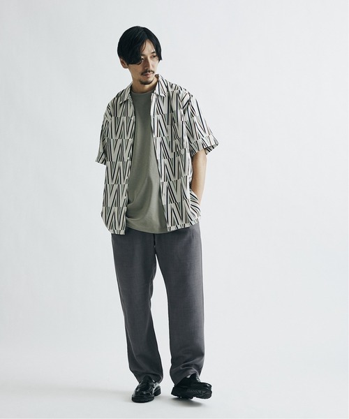 JOURNAL STANDARD（ジャーナルスタンダード）の「【21SS】【GEOM PATTERN / ジオメパターン】ショートスリーブ 柄シャツ（シャツ/ブラウス・メンズ・ネイビー/オレンジ/ブラック系その他/ブラウン/ブラック/ベージュ・LARGE/MEDIUM/SMALL）」の22枚目の写真