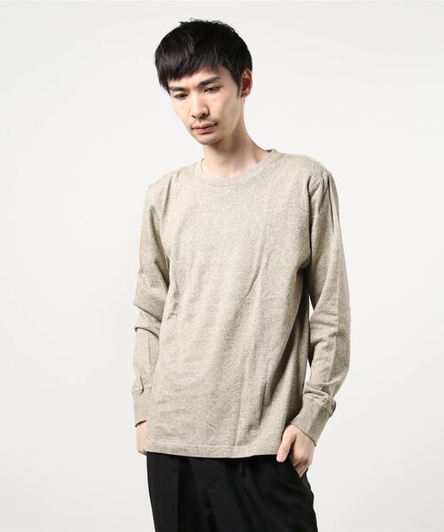 PHATEE(ファッティー)の「☆【PHATEE】ファティー SUPERIOR MILD CREW L/S(Tシャツ/カットソー・メンズ・グレー/オリーブ/グリーン/マスタード/ネイビー系1・X-SMALL/LARGE/SMALL/MEDIUM)」の2枚目の写真