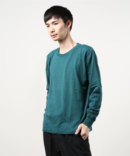 PHATEE(ファッティー)の「☆【PHATEE】ファティー SUPERIOR MILD CREW L/S(Tシャツ/カットソー・メンズ・グレー/オリーブ/グリーン/マスタード/ネイビー系1・X-SMALL/LARGE/SMALL/MEDIUM)」の3枚目の写真