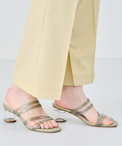 ORiental TRaffic（オリエンタルトラフィック）の「PVCストラップクリアヒールサンダル/11213（サンダル・レディース・ブラウン/グリーン/ピンク・M/LL/L/S/3L/SS）」の12枚目の写真