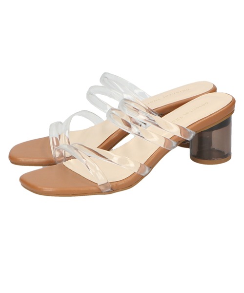 ORiental TRaffic（オリエンタルトラフィック）の「PVCストラップクリアヒールサンダル/11213（サンダル・レディース・ブラウン/グリーン/ピンク・M/LL/L/S/3L/SS）」の10枚目の写真