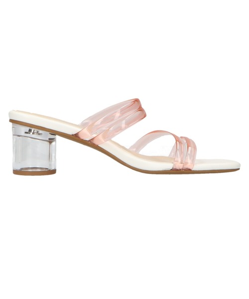 ORiental TRaffic（オリエンタルトラフィック）の「PVCストラップクリアヒールサンダル/11213（サンダル・レディース・ブラウン/グリーン/ピンク・M/LL/L/S/3L/SS）」の7枚目の写真