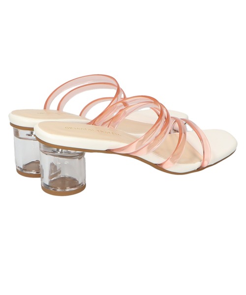 ORiental TRaffic（オリエンタルトラフィック）の「PVCストラップクリアヒールサンダル/11213（サンダル・レディース・ブラウン/グリーン/ピンク・M/LL/L/S/3L/SS）」の5枚目の写真