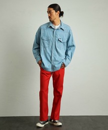 Wrangler/ラングラー【ベストセラー】ランチャー フレアドレスパンツ スラックス(股下長めレングス74㎝)センタープレススラックスパンツ