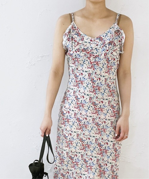 EDIT. FOR LULU（エディットフォールル）の「【ROLLAS/ローラス】フローラルプリント キャミソールドレス（ワンピース・レディース・ピンク・SMALL）」の4枚目の写真