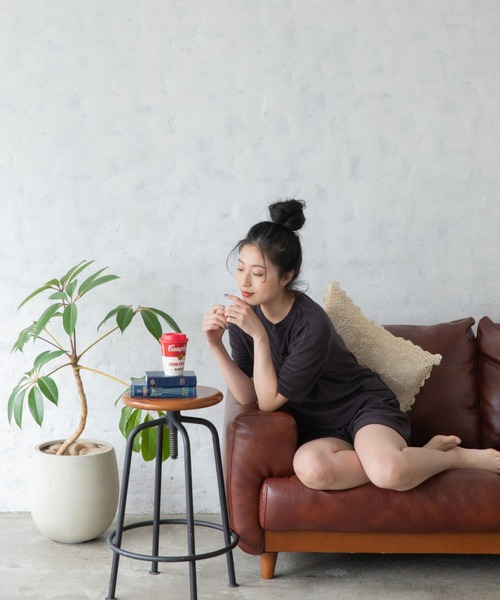 Mysa&Liina（ミーサリーナ）の「【ルームウェア】パイルTシャツ×ショートパンツＳＥＴ（ルームウェア/パジャマ・レディース・チャコールグレー/ベージュ/ラベンダー/ピンクベージュ・M/L）」の18枚目の写真