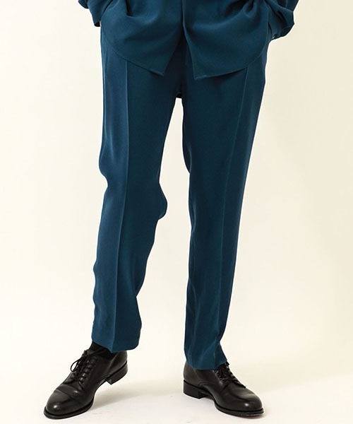 soe】EX.GEORGETTE EASY TAPERED SLACKS