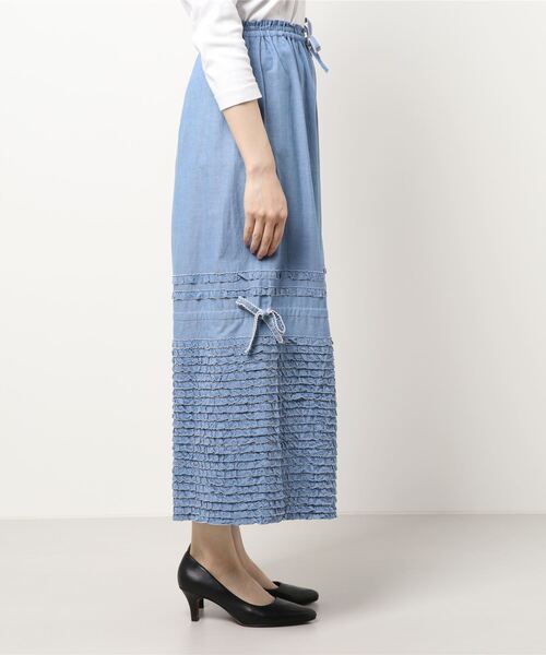 ピンクハウスダンガリーフリルパンツ定価¥3万3000円