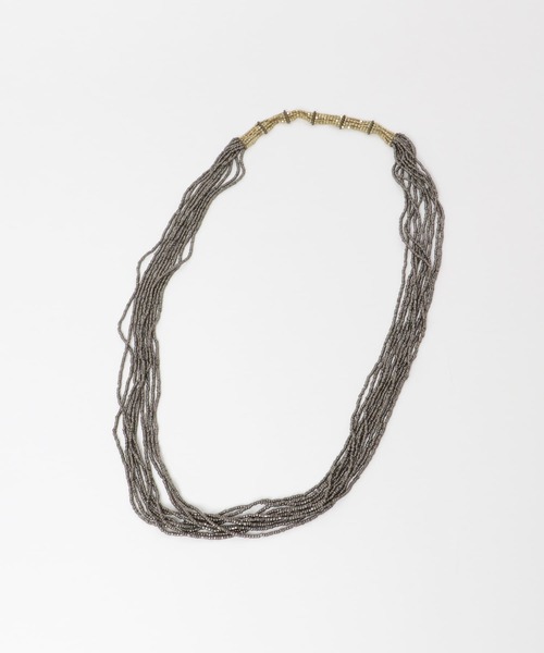 URBAN RESEARCH DOORS（アーバンリサーチドアーズ）の「Bobby creation　配色ビーズネックレス（ネックレス・レディース・オフホワイト/ミント/シルバー・FREE）」の4枚目の写真