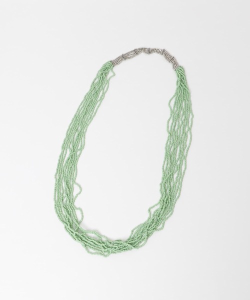 URBAN RESEARCH DOORS（アーバンリサーチドアーズ）の「Bobby creation　配色ビーズネックレス（ネックレス・レディース・オフホワイト/ミント/シルバー・FREE）」の5枚目の写真