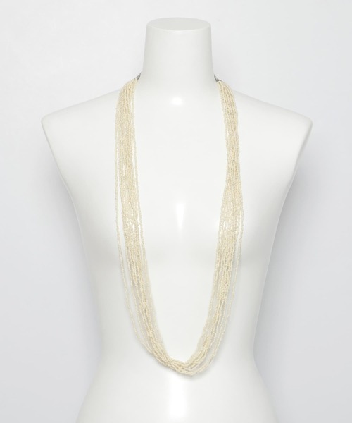 URBAN RESEARCH DOORS（アーバンリサーチドアーズ）の「Bobby creation　配色ビーズネックレス（ネックレス・レディース・オフホワイト/ミント/シルバー・FREE）」の7枚目の写真