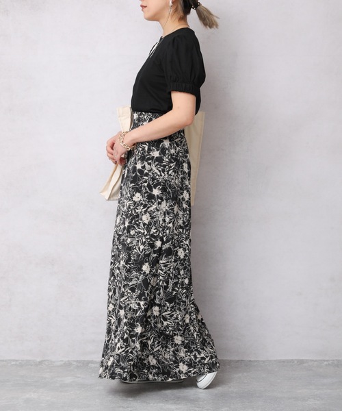 ap retro(アプレトロ)の「ボリュームギャザースリーブカットソー【ZOZO限定アイテム】(Tシャツ/カットソー・レディース・ホワイト/ブラック・FREE)」の12枚目の写真