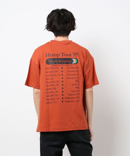 MANASTASH（マナスタッシュ）の「MANASTASH/マナスタッシュ/ヘンプツアーTシャツ/HEMP TOUR TEE（Tシャツ/カットソー・メンズ・ナチュラル/ブラック/オレンジ系その他・X-LARGE/LARGE/MEDIUM）」の7枚目の写真