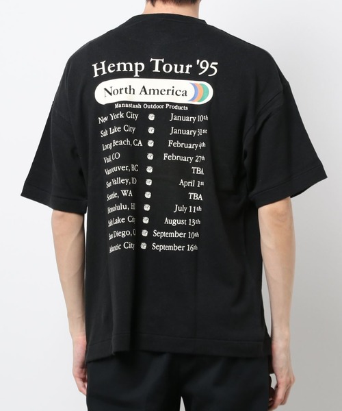 MANASTASH（マナスタッシュ）の「MANASTASH/マナスタッシュ/ヘンプツアーTシャツ/HEMP TOUR TEE（Tシャツ/カットソー・メンズ・ナチュラル/ブラック/オレンジ系その他・X-LARGE/LARGE/MEDIUM）」の2枚目の写真