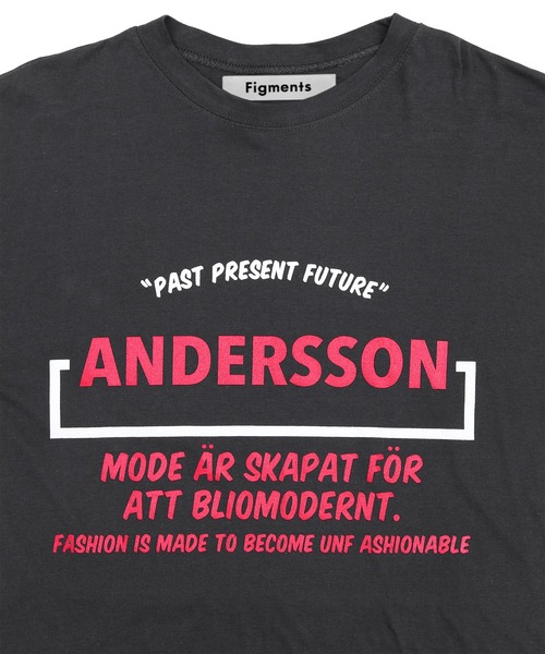 Figments（フィグメンツ）の「ANDERSSONロゴT（Tシャツ/カットソー・レディース・イエロー/スミクロ・FREE）」の7枚目の写真
