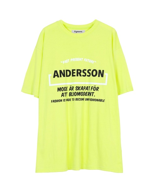 Figments（フィグメンツ）の「ANDERSSONロゴT（Tシャツ/カットソー・レディース・イエロー/スミクロ・FREE）」の9枚目の写真