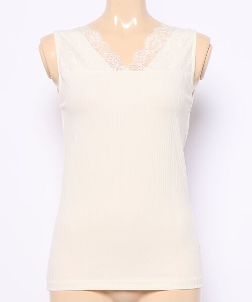 レースｖネックタンク２ タンクトップ Elvence Deux エルベンスドゥ のファッション通販 Zozotown
