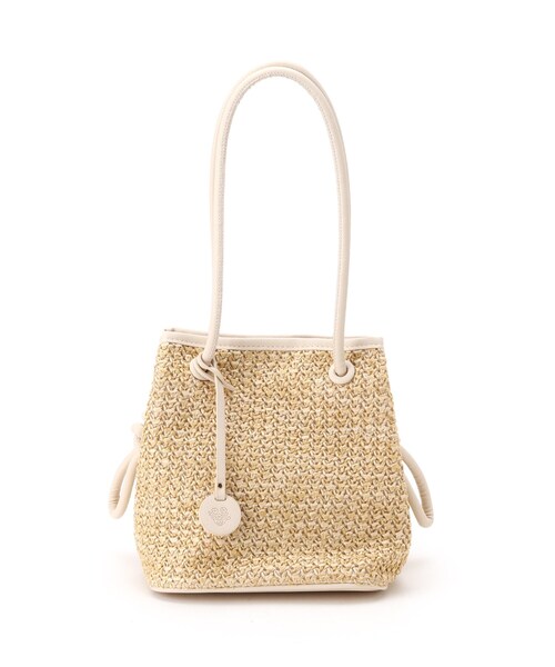 AG by aquagirl（エージーバイアクアガール）の「◆PPクルミハトメ巾着（トートバッグ・レディース・キャメル/ブラック/オフホワイト・00）」の2枚目の写真