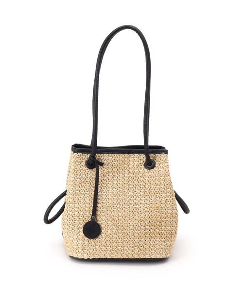 AG by aquagirl（エージーバイアクアガール）の「◆PPクルミハトメ巾着（トートバッグ・レディース・キャメル/ブラック/オフホワイト・00）」の4枚目の写真