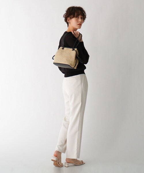 AG by aquagirl（エージーバイアクアガール）の「◆PPクルミハトメ巾着（トートバッグ・レディース・キャメル/ブラック/オフホワイト・00）」の5枚目の写真