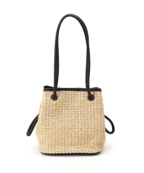 AG by aquagirl（エージーバイアクアガール）の「◆PPクルミハトメ巾着（トートバッグ・レディース・キャメル/ブラック/オフホワイト・00）」の7枚目の写真