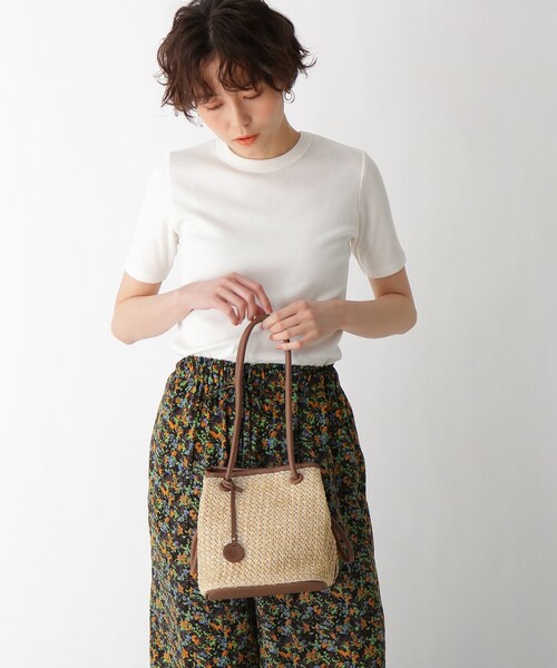 AG by aquagirl（エージーバイアクアガール）の「◆PPクルミハトメ巾着（トートバッグ・レディース・キャメル/ブラック/オフホワイト・00）」の10枚目の写真