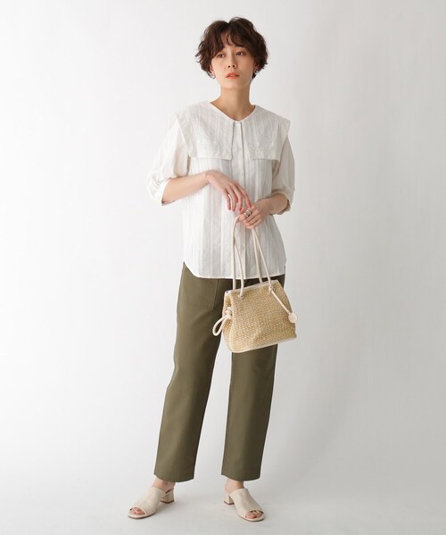 AG by aquagirl（エージーバイアクアガール）の「◆PPクルミハトメ巾着（トートバッグ・レディース・キャメル/ブラック/オフホワイト・00）」の12枚目の写真