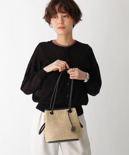 AG by aquagirl（エージーバイアクアガール）の「◆PPクルミハトメ巾着（トートバッグ・レディース・キャメル/ブラック/オフホワイト・00）」の13枚目の写真