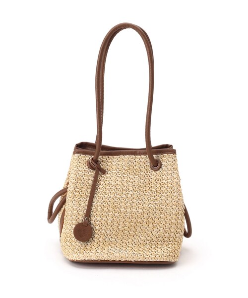 AG by aquagirl（エージーバイアクアガール）の「◆PPクルミハトメ巾着（トートバッグ・レディース・キャメル/ブラック/オフホワイト・00）」の14枚目の写真
