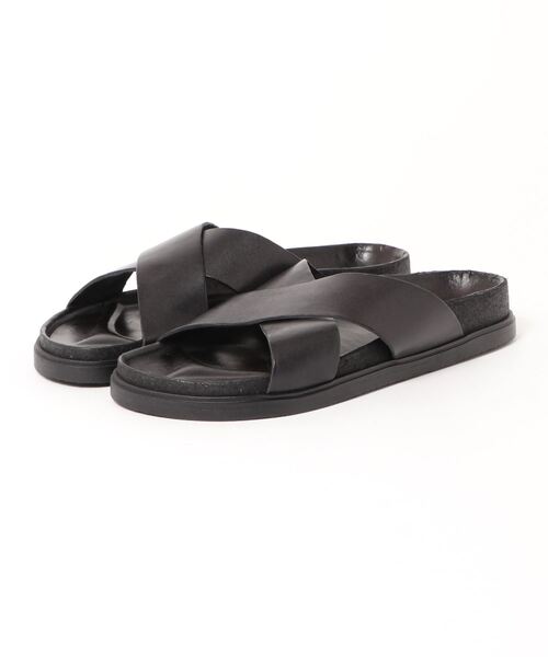 BRADOR（ブラドール）の「ブラドール/BRADOR クロスベルトサンダル（サンダル・メンズ・ブラック/ダークウッド・41/42/43/40）」の5枚目の写真