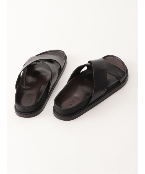 BRADOR（ブラドール）の「ブラドール/BRADOR クロスベルトサンダル（サンダル・メンズ・ブラック/ダークウッド・41/42/43/40）」の6枚目の写真