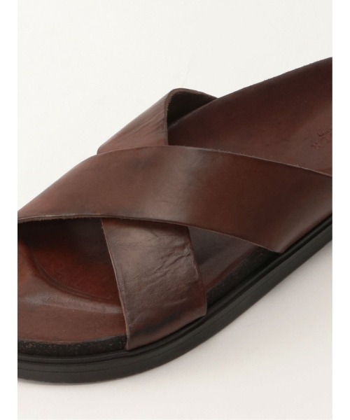 rosario1969 Y'sワイズレザークロスベルトサンダル rosario1969