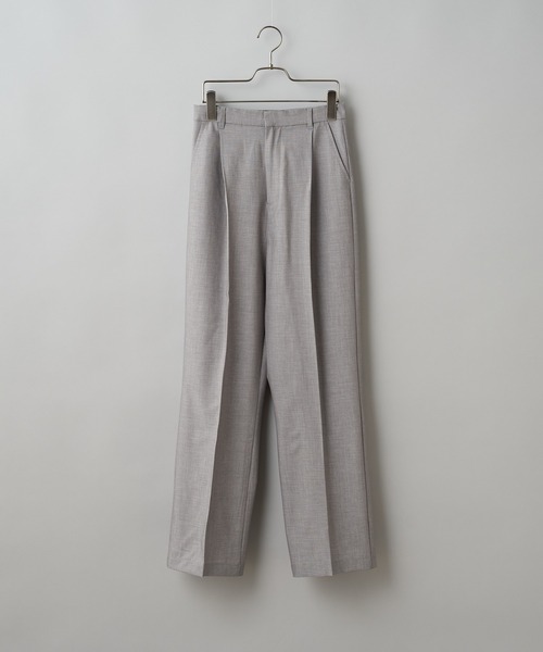 CIAOPANIC（チャオパニック）の「■センタープレススラックスハイウエストパンツ/セットアップ着用可能（スラックス・レディース・グレー/ブルー・SMALL/MEDIUM）」の3枚目の写真