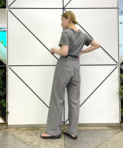 CIAOPANIC（チャオパニック）の「■センタープレススラックスハイウエストパンツ/セットアップ着用可能（スラックス・レディース・グレー/ブルー・SMALL/MEDIUM）」の14枚目の写真