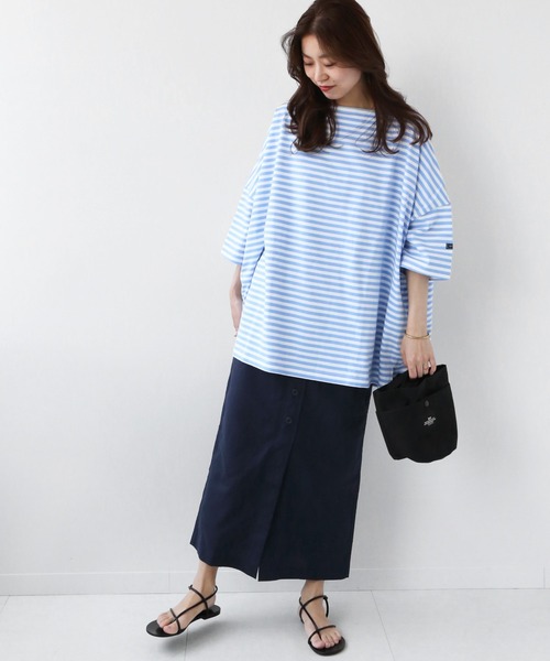 JOURNAL STANDARD relume(ジャーナルスタンダード レリューム)の「ウォッシャブルコットンリネンIラインスカート◆(スカート・レディース・ホワイト/ネイビー/キャメル・36/38)」の6枚目の写真