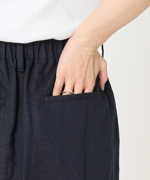 JOURNAL STANDARD relume(ジャーナルスタンダード レリューム)の「ウォッシャブルコットンリネンIラインスカート◆(スカート・レディース・ホワイト/ネイビー/キャメル・36/38)」の17枚目の写真