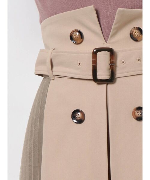 dazzlin（ダズリン）の「トレンチサイドチュールロングカート（スカート・レディース・ベージュ/ブラウン/モカ・SMALL/MEDIUM）」の21枚目の写真