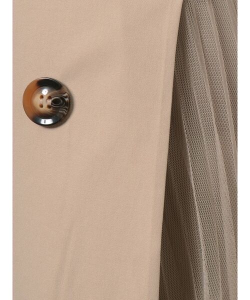 dazzlin（ダズリン）の「トレンチサイドチュールロングカート（スカート・レディース・ベージュ/ブラウン/モカ・SMALL/MEDIUM）」の6枚目の写真