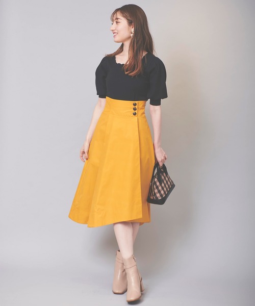31 Sons de mode(トランテアン ソン ドゥ モード)の「カラーフレアスカート(スカート・レディース・マスタード/ブラウン系その他・36/38)」の11枚目の写真