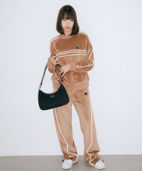 X-girl（エックスガール）の「HAND BAG（ハンドバッグ・レディース・ブラック/マルチ・ONE SIZE）」の4枚目の写真